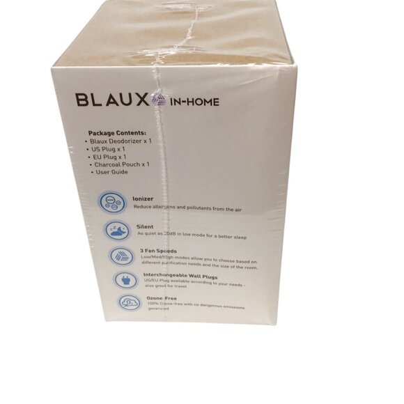 Blaux In-Home Deodorizer Air Purifier Plug In Activated Charcoal Pouch NEW NIB - Picture 4 of 6